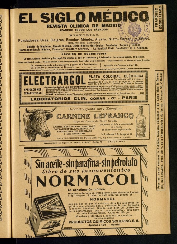 Miniatura de El Siglo Médico : boletín de medicina y gaceta médica del 29 de junio de 1929