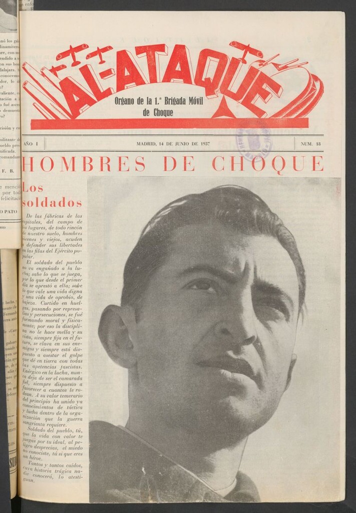 Miniatura de Al Ataque : Organo de la Brigada del Campesino del 14 de junio de 1937