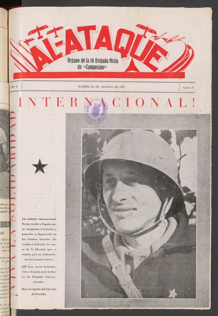Miniatura de Al Ataque : Organo de la Brigada del Campesino del 16 de agosto de 1937