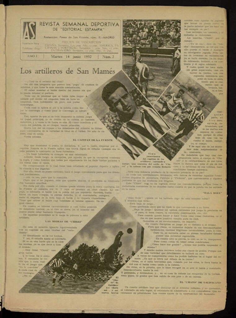 Miniatura de As: revista semanal deportiva del 14 de junio de 1932