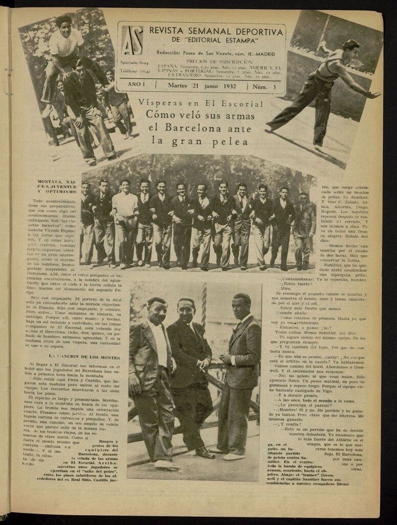Miniatura de As: revista semanal deportiva del 21 de junio de 1932