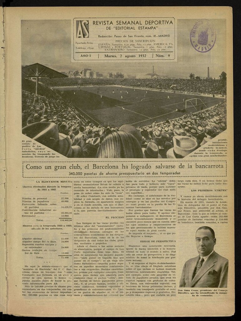 Miniatura de As: revista semanal deportiva del 2 de agosto de 1932