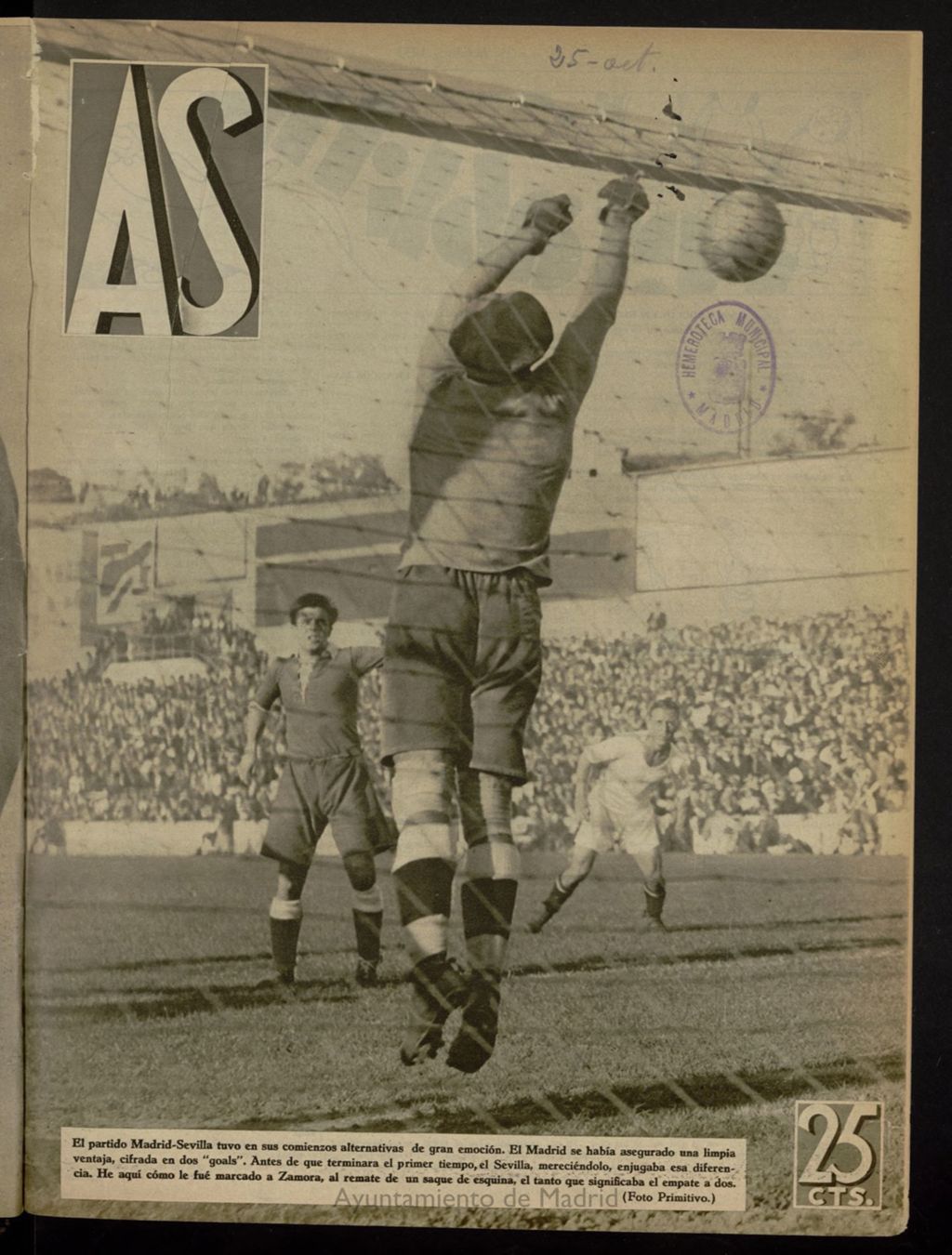 Miniatura de As: revista semanal deportiva del 25 de octubre de 1932