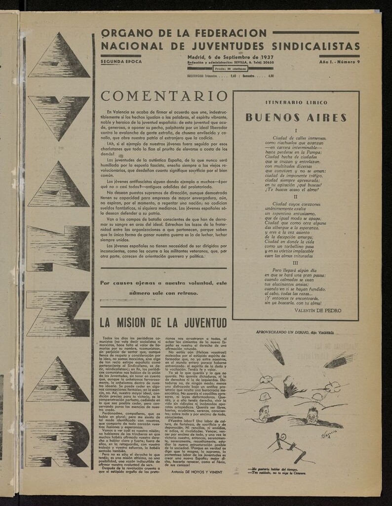 Miniatura de Avanzar (Madrid) del 6 de septiembre de 1937