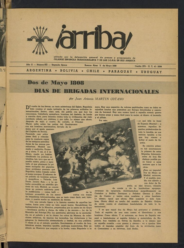 Miniatura de ¡Arriba! (Buenos Aires. 1937) del 2 de mayo de 1938
