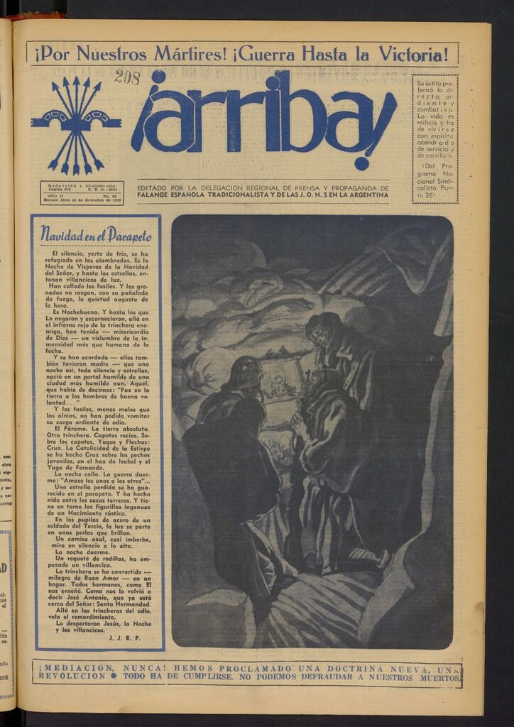 Miniatura de ¡Arriba! (Buenos Aires. 1937) del 15 de diciembre de 1938