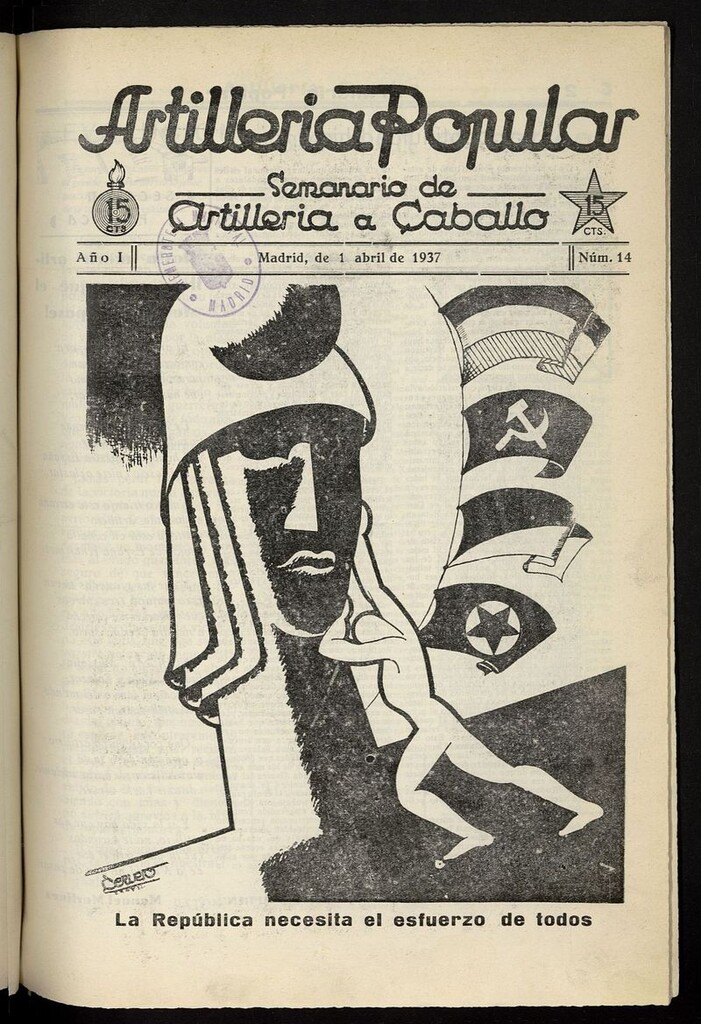 Miniatura de Artilleria Popular del 1 de abril de 1937