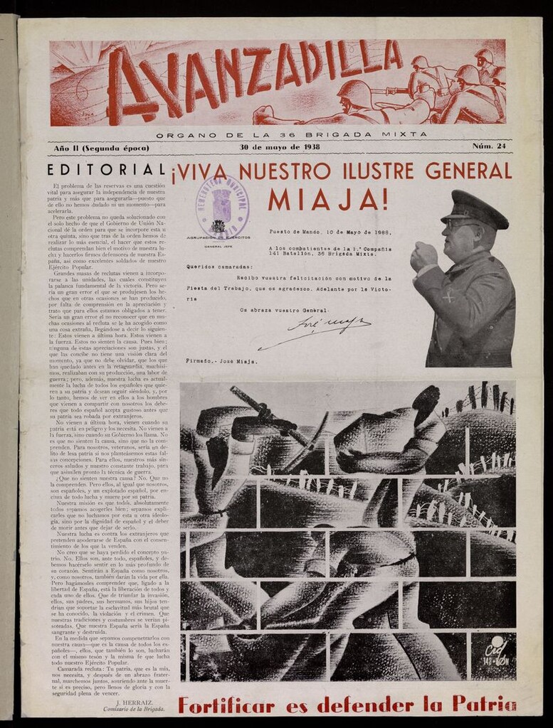 Miniatura de Avanzadilla: Organo de la 36 Brigada Mixta del 30 de mayo de 1938