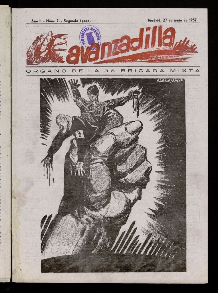 Miniatura de Avanzadilla: Organo de la 36 Brigada Mixta del 27 de junio de 1937