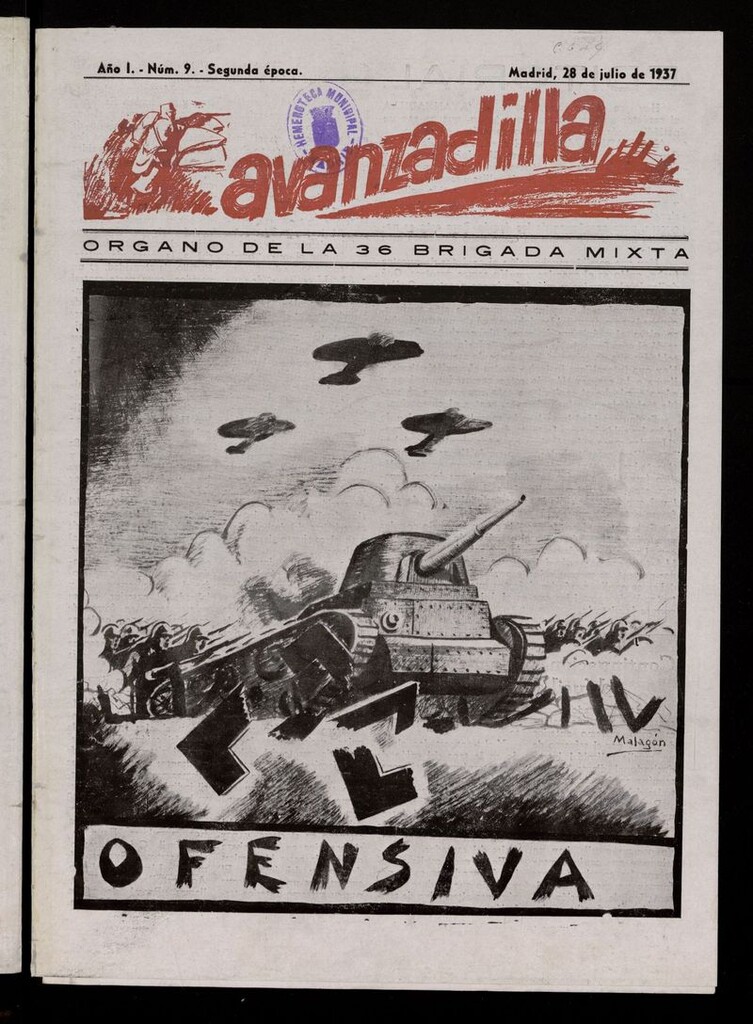 Miniatura de Avanzadilla: Organo de la 36 Brigada Mixta del 28 de julio de 1937