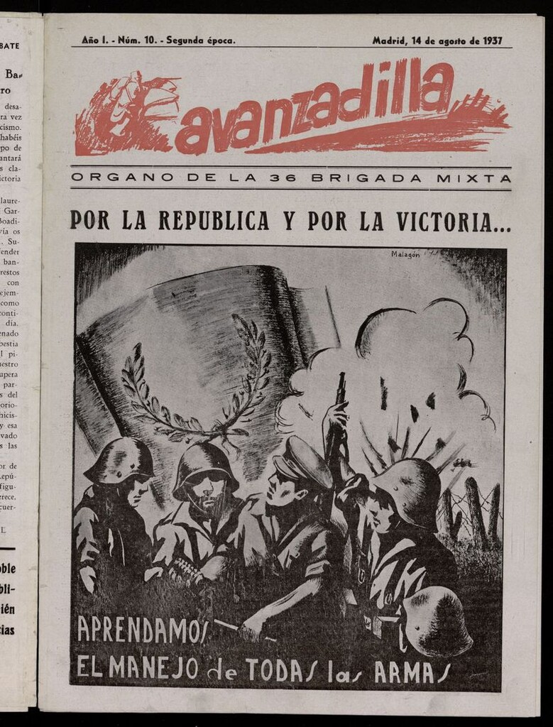 Miniatura de Avanzadilla: Organo de la 36 Brigada Mixta del 14 de agosto de 1937