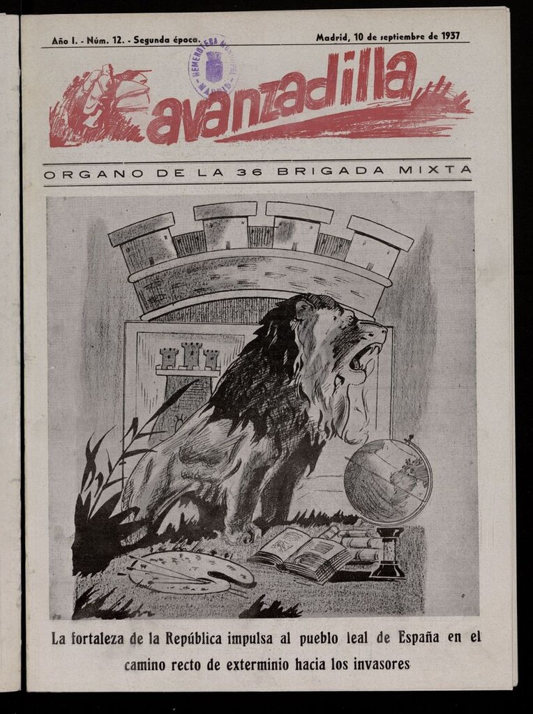 Miniatura de Avanzadilla: Organo de la 36 Brigada Mixta del 10 de septiembre de 1937