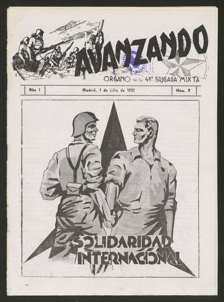 Miniatura de Avanzando: Organo de la 41 Brigada Mixta del 1 de julio de 1937
