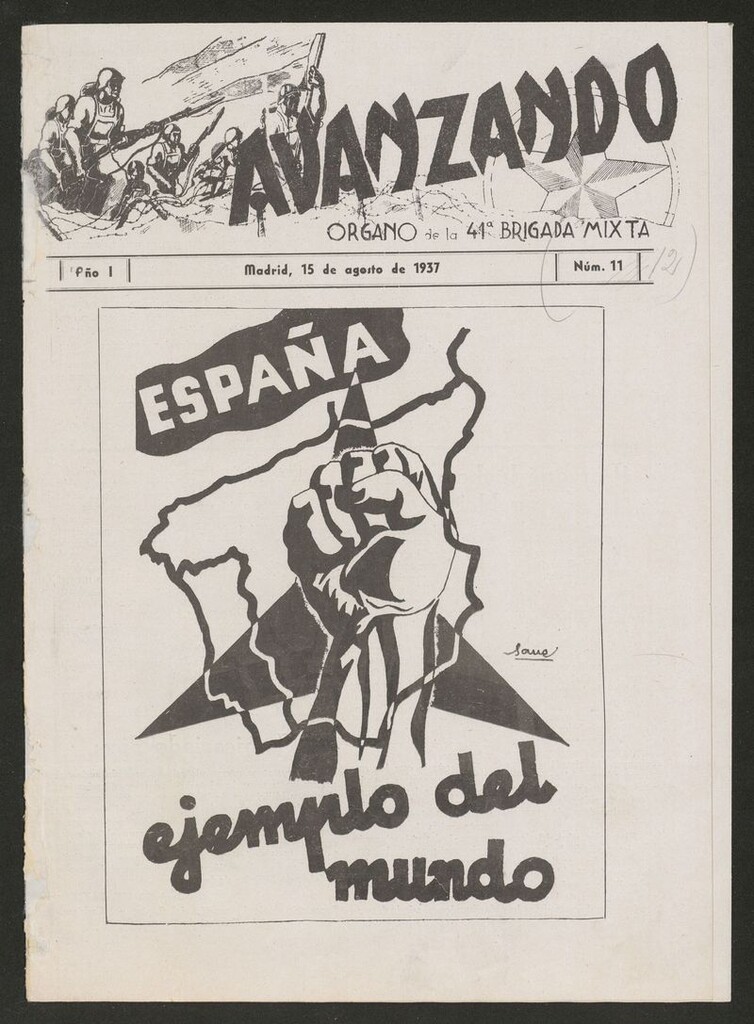 Miniatura de Avanzando: Organo de la 41 Brigada Mixta del 15 de agosto de 1937