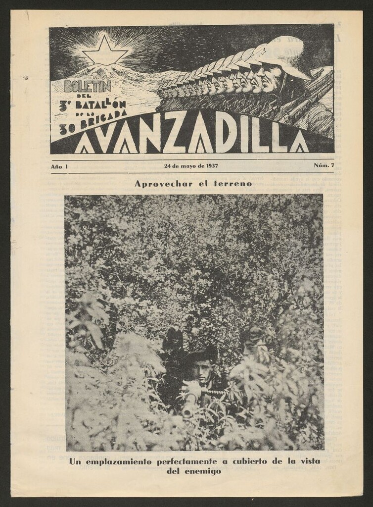 Miniatura de Avanzadilla: Boletín del 3º Batallón de la 30 Brigada del 24 de mayo de 1937