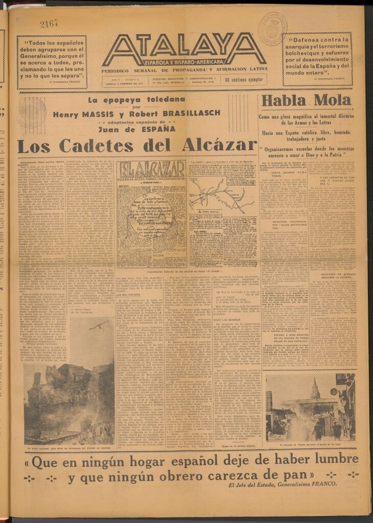 Miniatura de Atalaya Española e Hispano-Americana del 4 de febrero de 1937