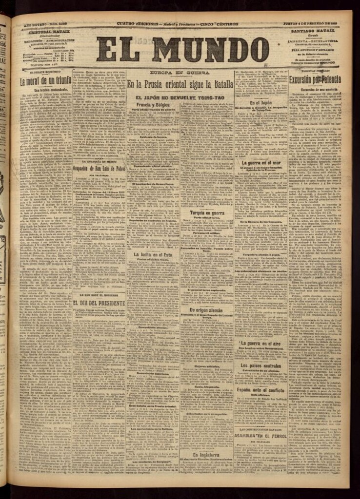 Miniatura de El Mundo del 4 de febrero de 1915