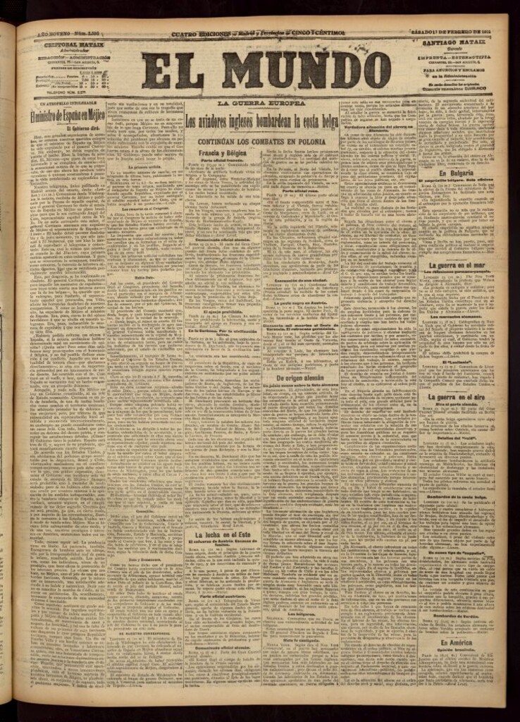 Miniatura de El Mundo del 13 de febrero de 1915