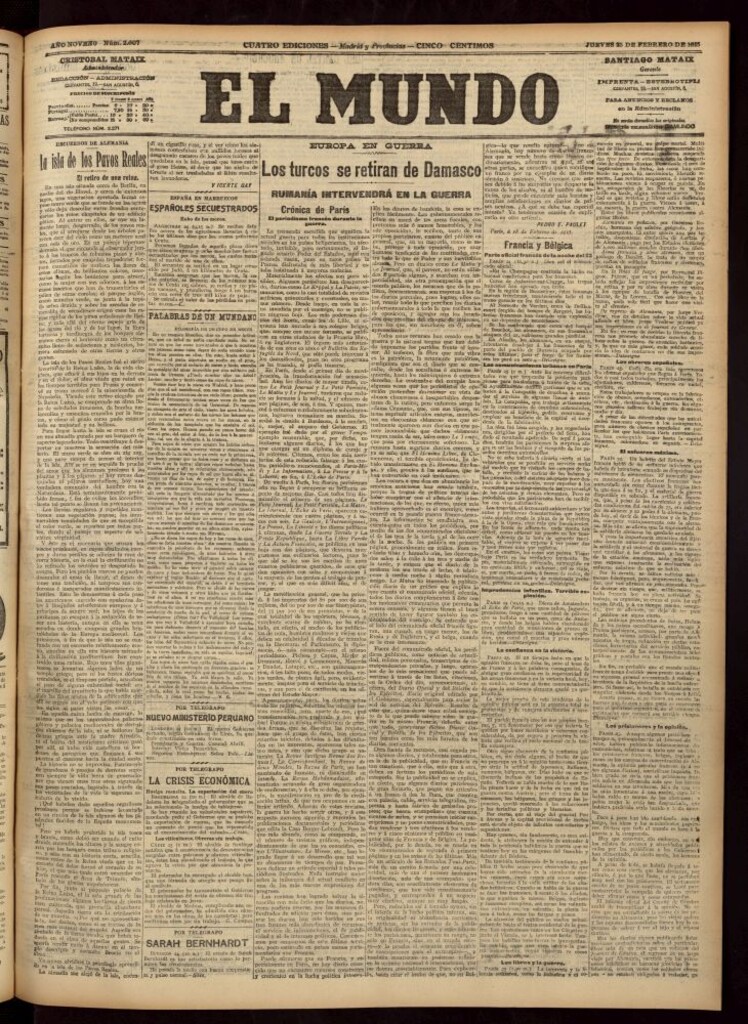 Miniatura de El Mundo del 25 de febrero de 1915