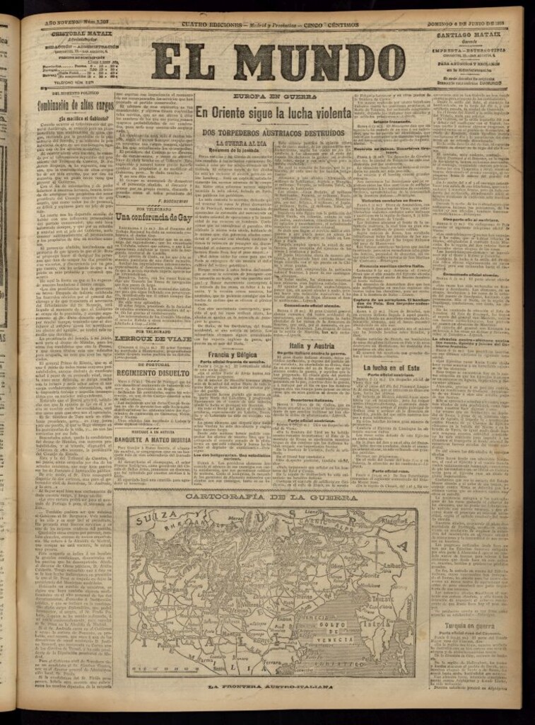 Miniatura de El Mundo del 6 de junio de 1915