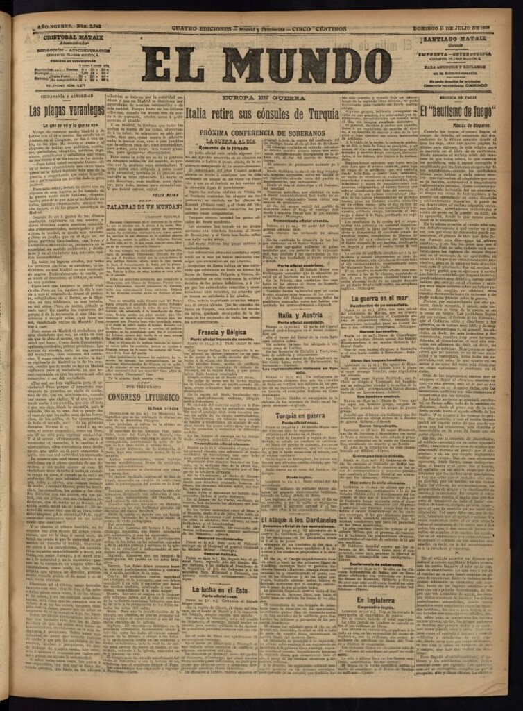 Miniatura de El Mundo del 11 de julio de 1915
