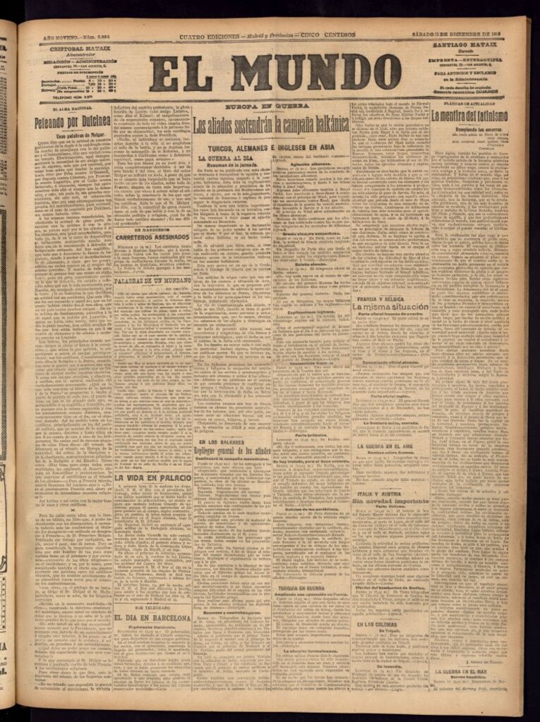 Miniatura de El Mundo del 11 de diciembre de 1915