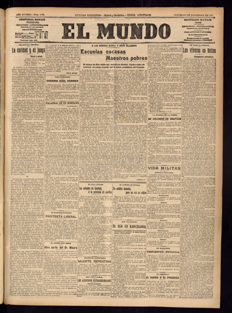Miniatura de El Mundo del 30 de diciembre de 1915