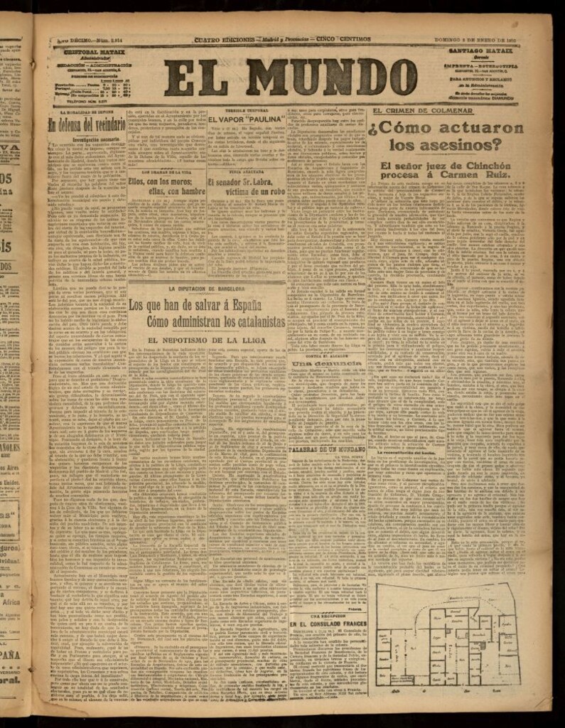Miniatura de El Mundo del 2 de enero de 1916