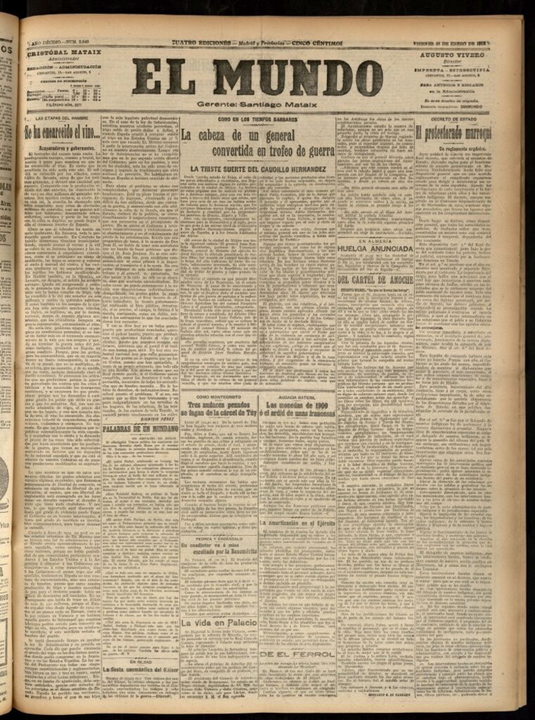 Miniatura de El Mundo del 28 de enero de 1916