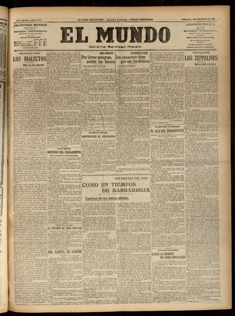 Miniatura de El Mundo del 5 de febrero de 1916