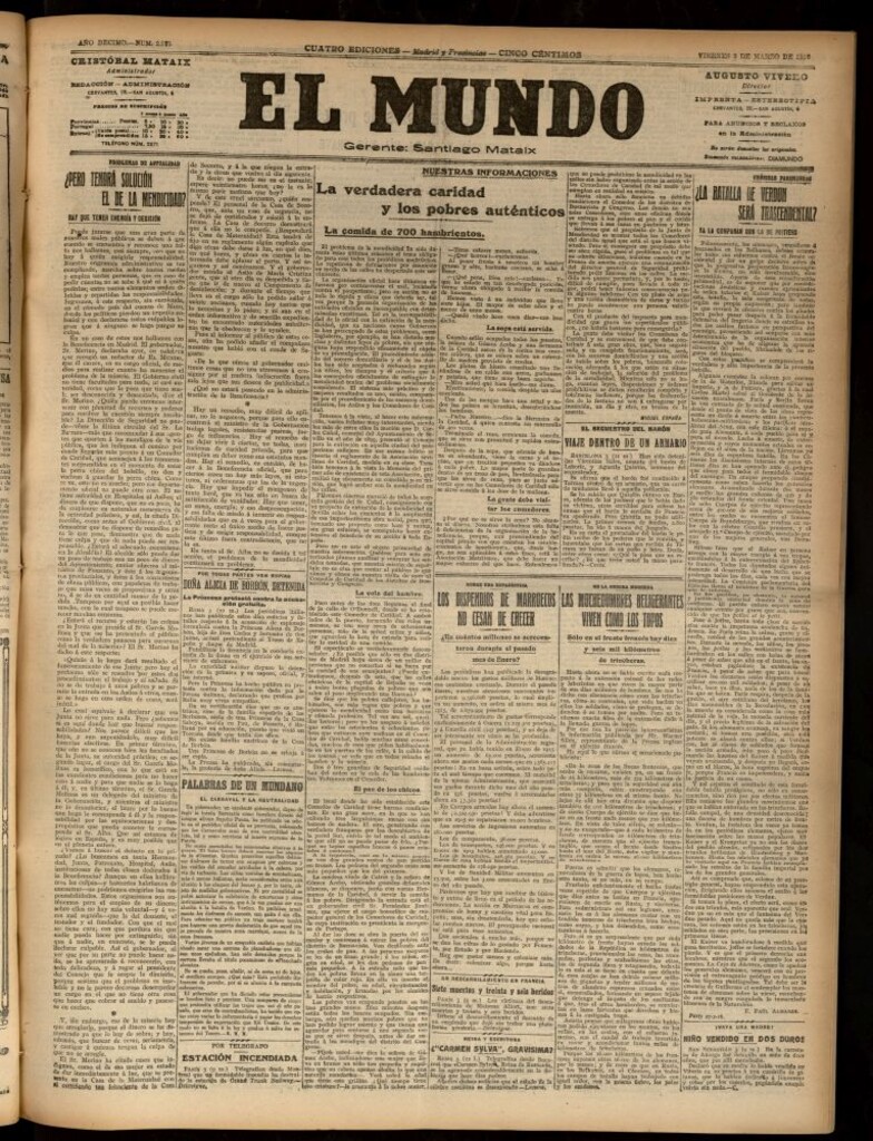 Miniatura de El Mundo del 3 de marzo de 1916