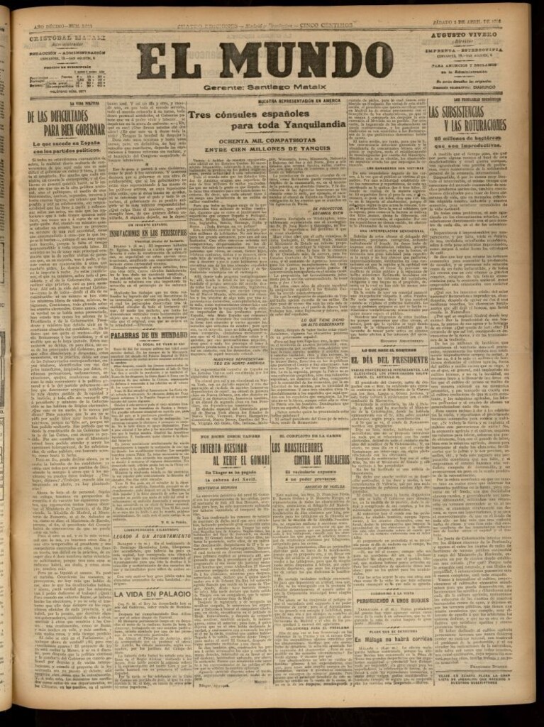 Miniatura de El Mundo del 1 de abril de 1916