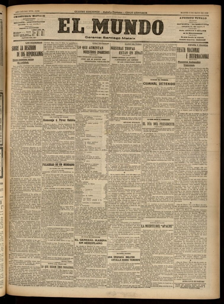 Miniatura de El Mundo del 2 de mayo de 1916