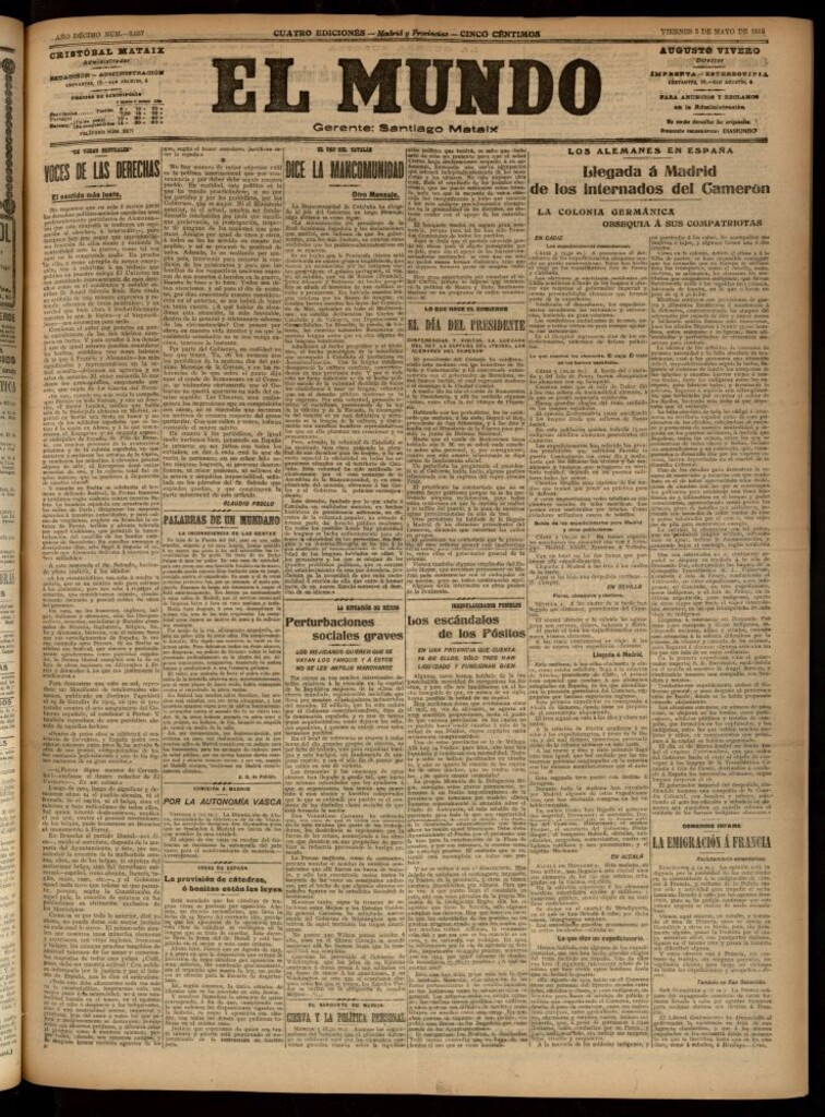 Miniatura de El Mundo del 5 de mayo de 1916