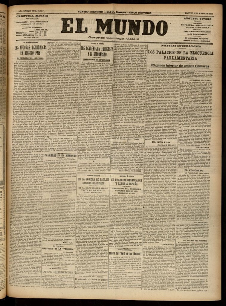 Miniatura de El Mundo del 9 de mayo de 1916
