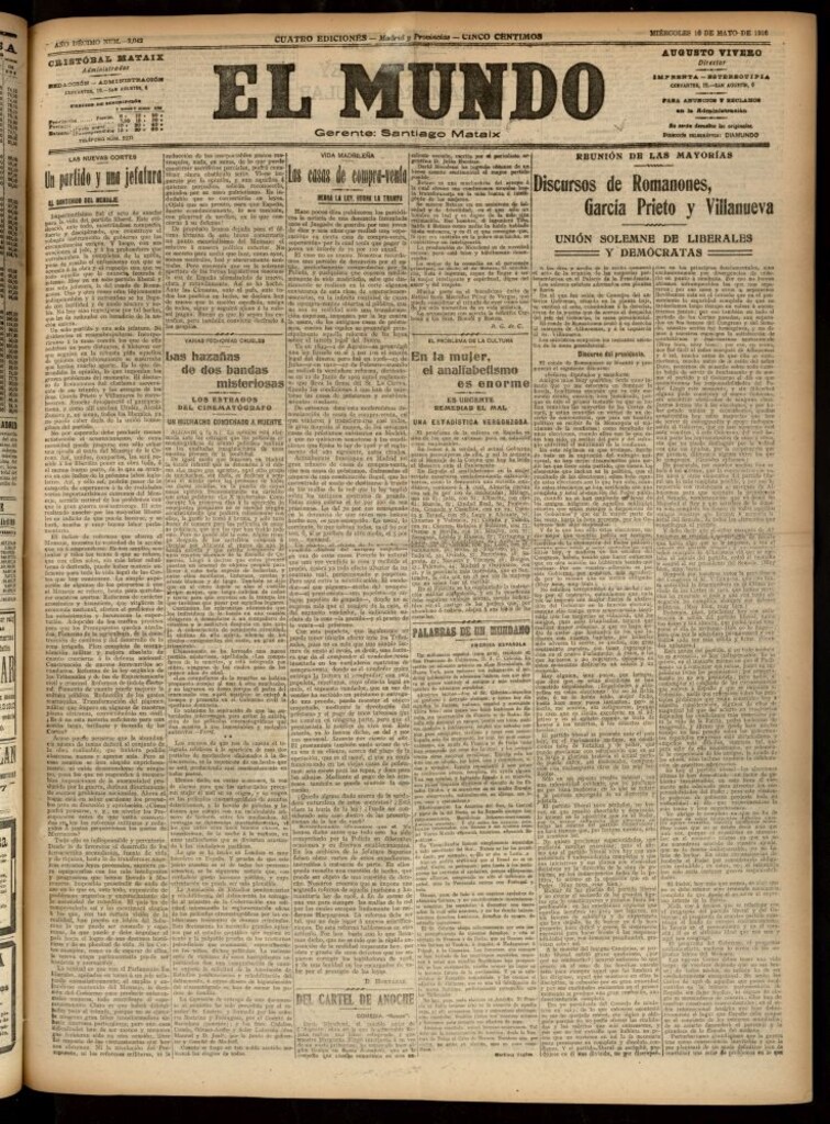 Miniatura de El Mundo del 10 de mayo de 1916