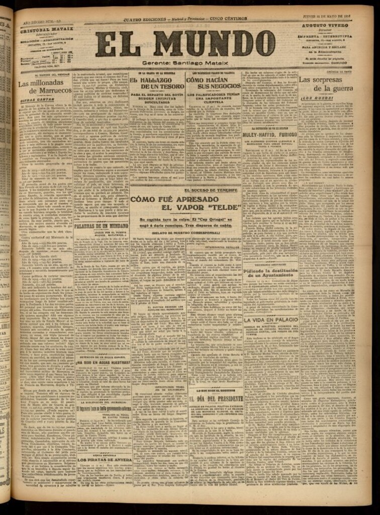 Miniatura de El Mundo del 11 de mayo de 1916