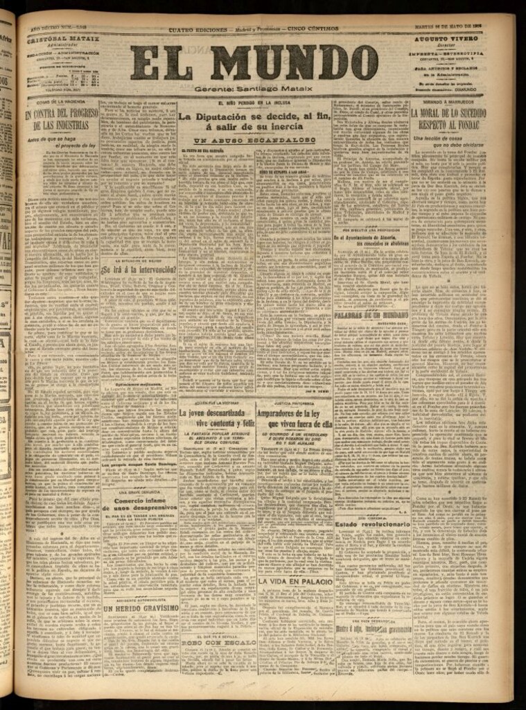 Miniatura de El Mundo del 16 de mayo de 1916