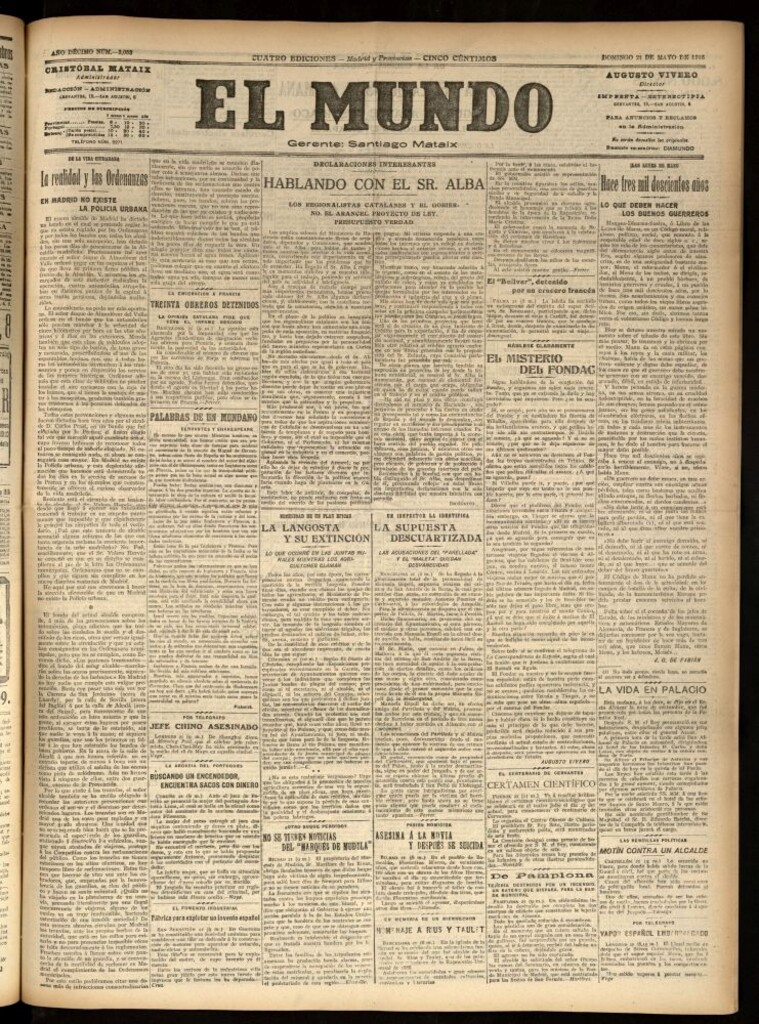 Miniatura de El Mundo del 21 de mayo de 1916