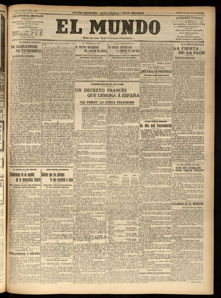 Miniatura de El Mundo del 25 de mayo de 1916