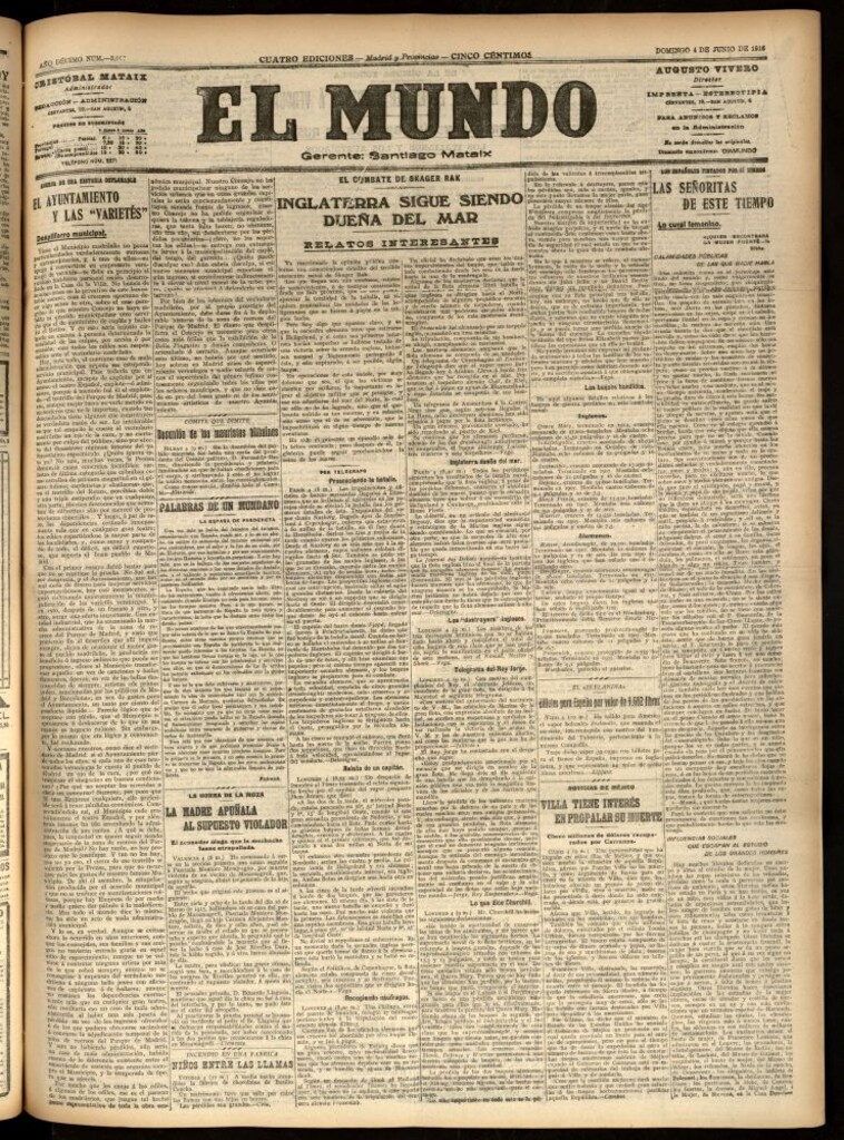 Miniatura de El Mundo del 4 de junio de 1916