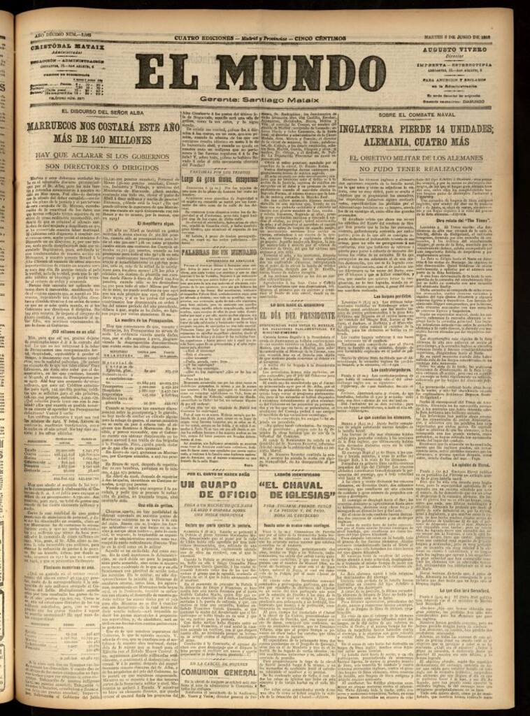Miniatura de El Mundo del 6 de junio de 1916