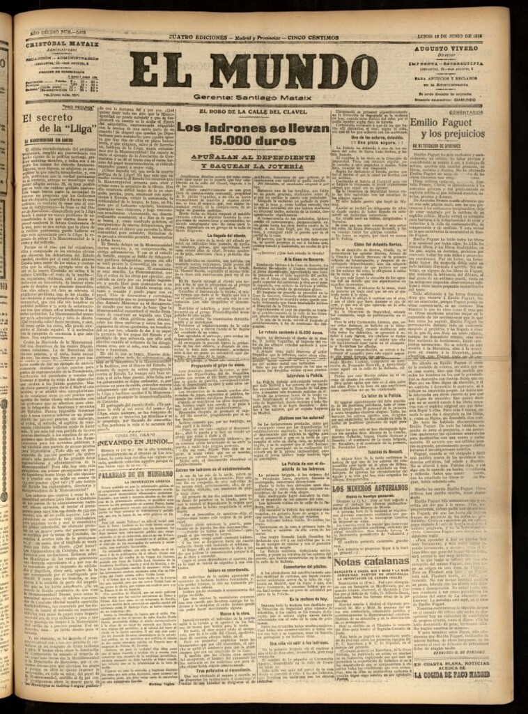 Miniatura de El Mundo del 12 de junio de 1916