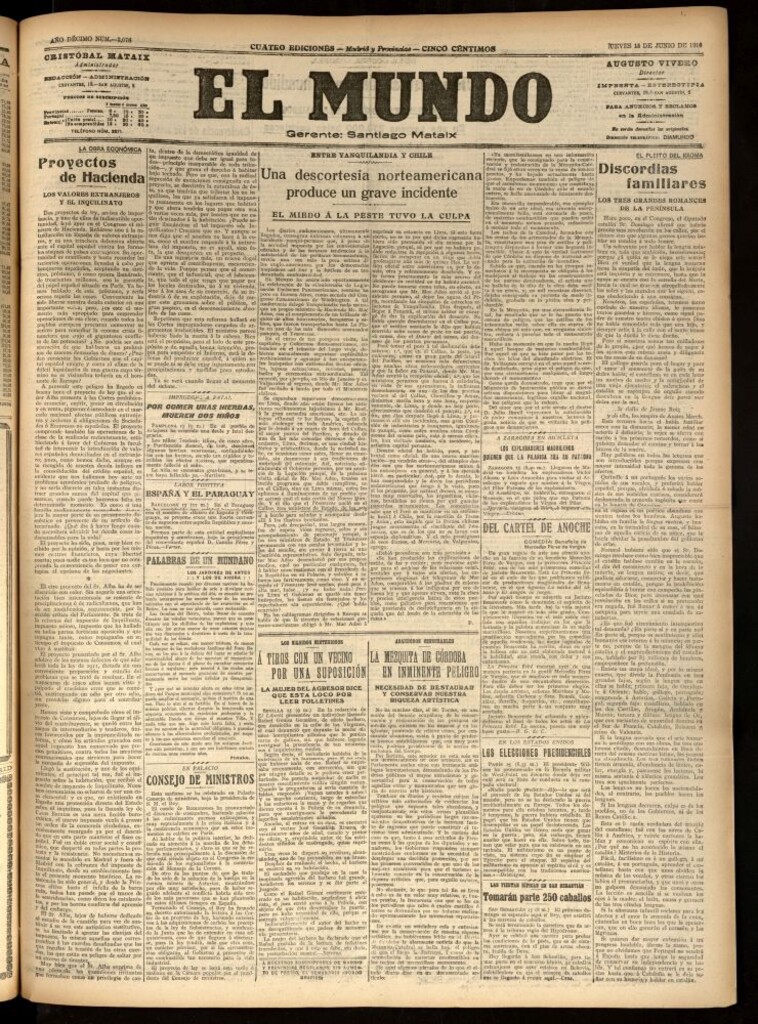 Miniatura de El Mundo del 15 de junio de 1916