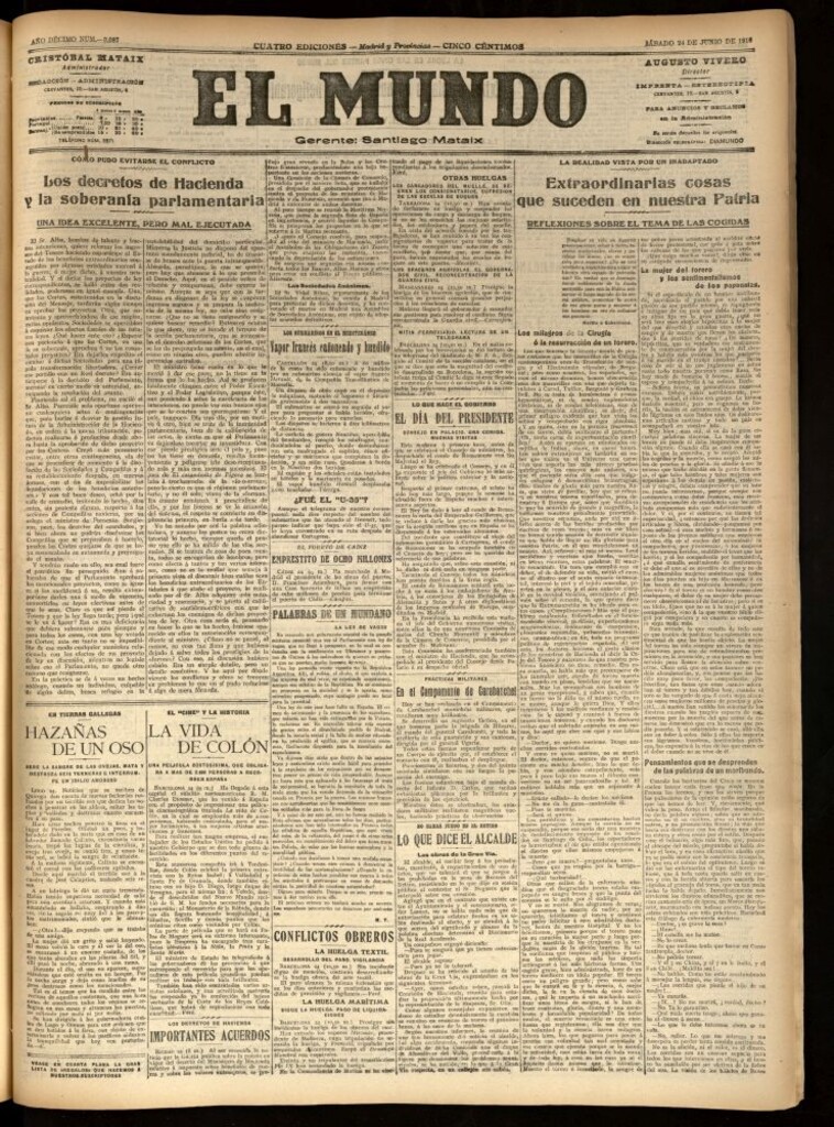Miniatura de El Mundo del 24 de junio de 1916