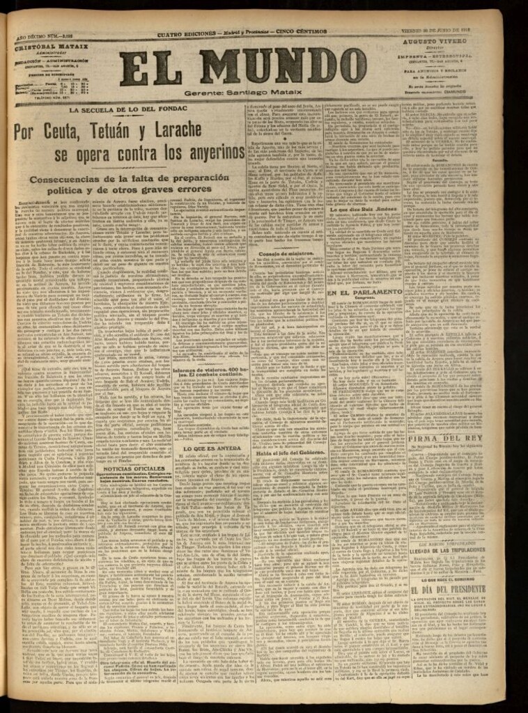 Miniatura de El Mundo del 30 de junio de 1916