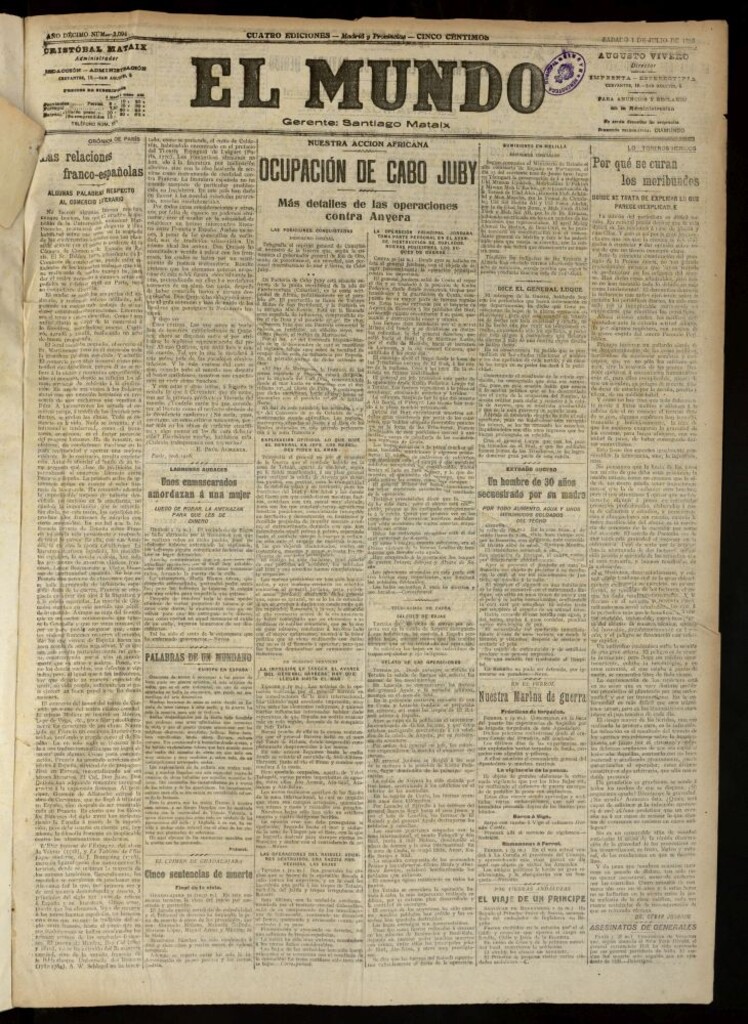 Miniatura de El Mundo del 1 de julio de 1916