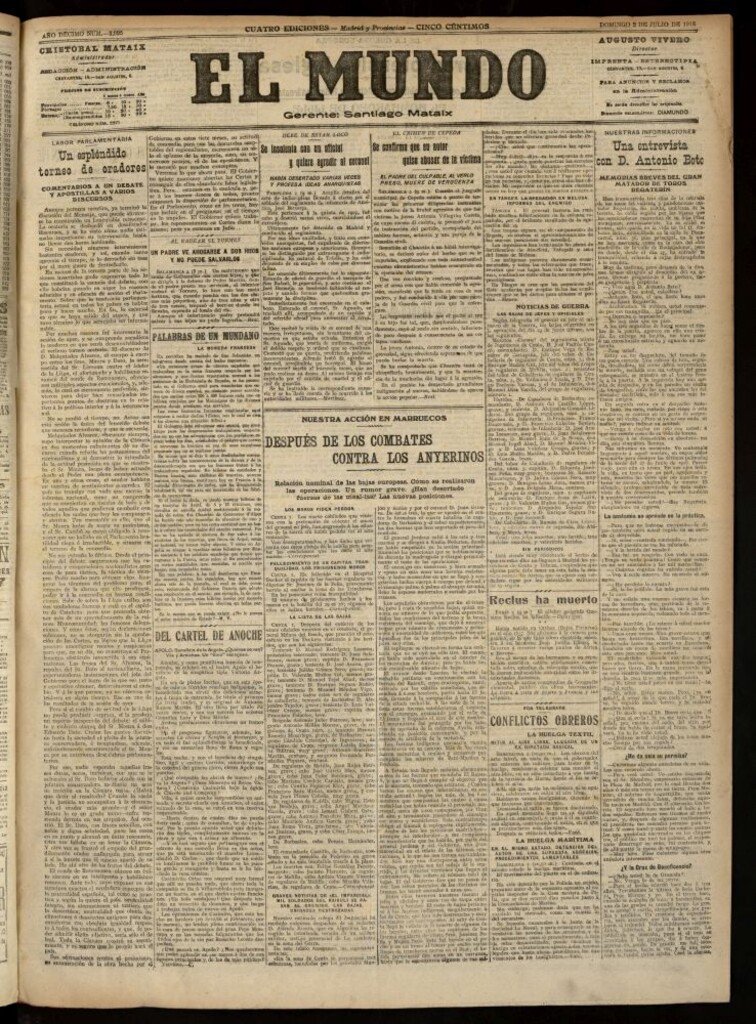 Miniatura de El Mundo del 2 de julio de 1916