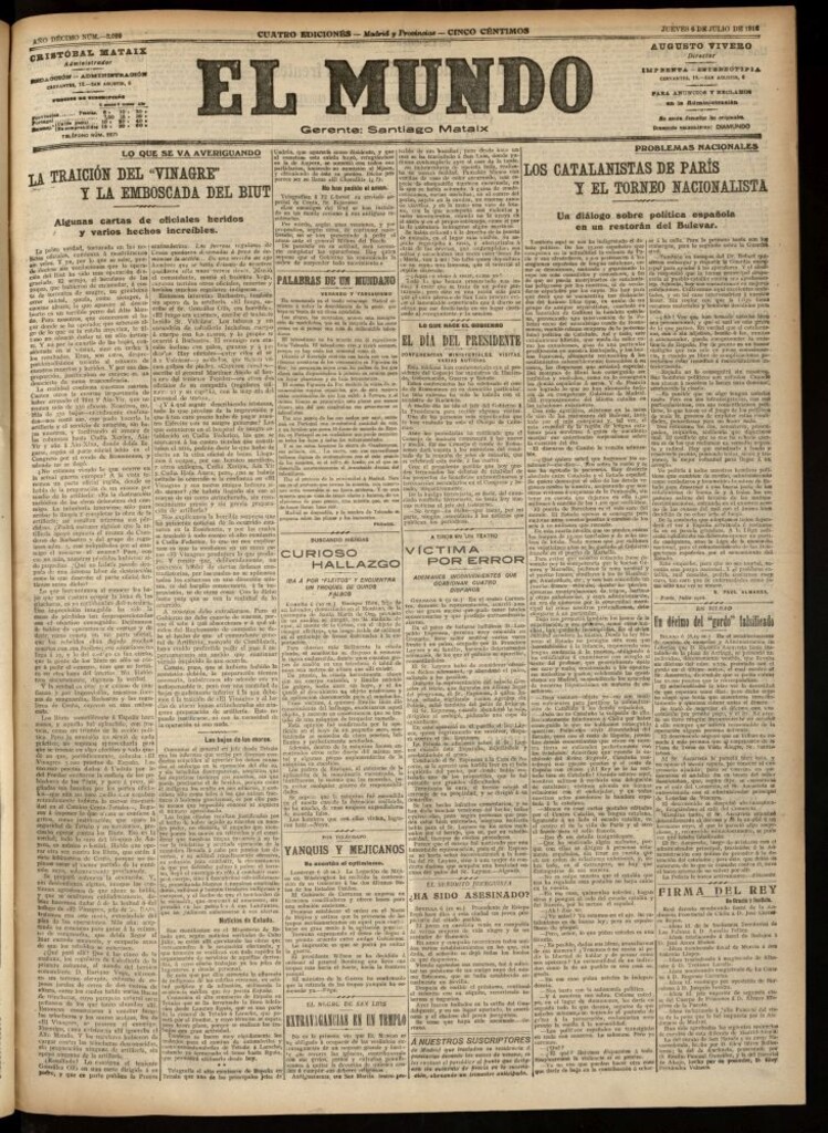 Miniatura de El Mundo del 6 de julio de 1916