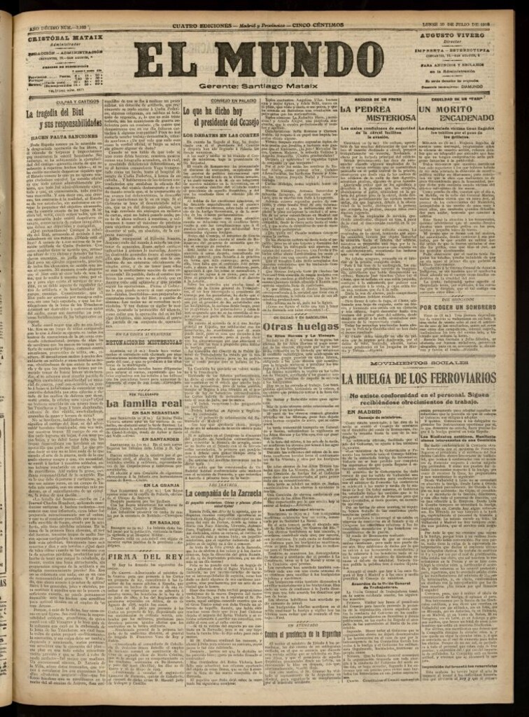 Miniatura de El Mundo del 10 de julio de 1916